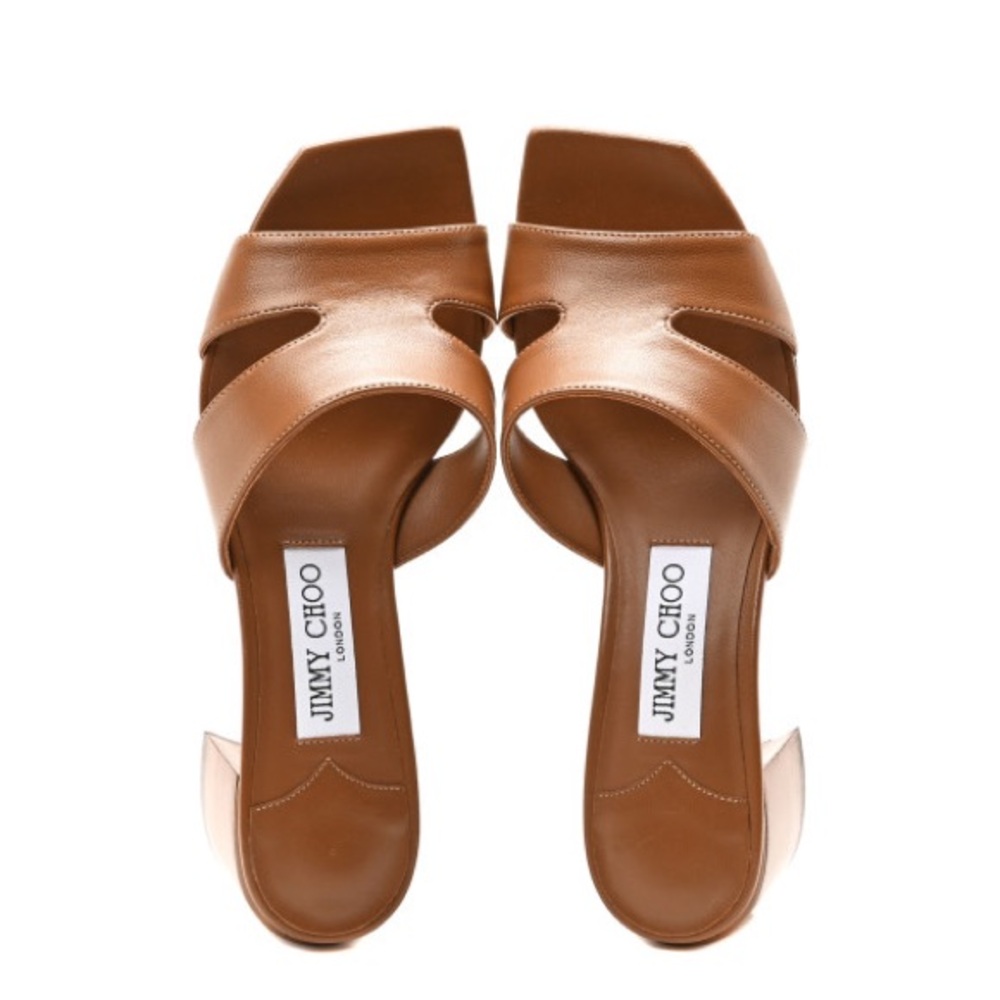 Jimmy Choo Nappa Leather Brown sandals SZ 36